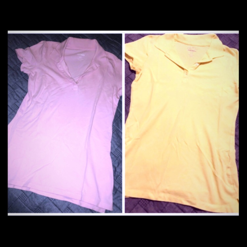 Bundle🔸See Details🔸Yellow and Pink Polo’s